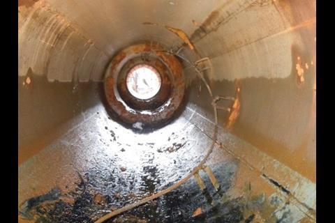 Corrosion on the Stern Tube Casing (credit: Sembcorp Marine)